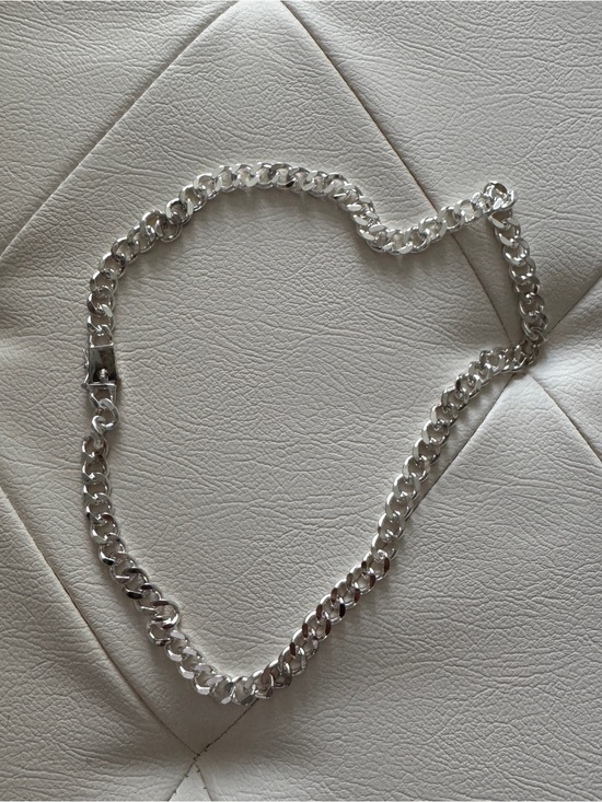 The Unbranded Brand Other - 926 Silver Cuban Link Chain Necklace - mens Jewelry 22 inch
 last pic is cm